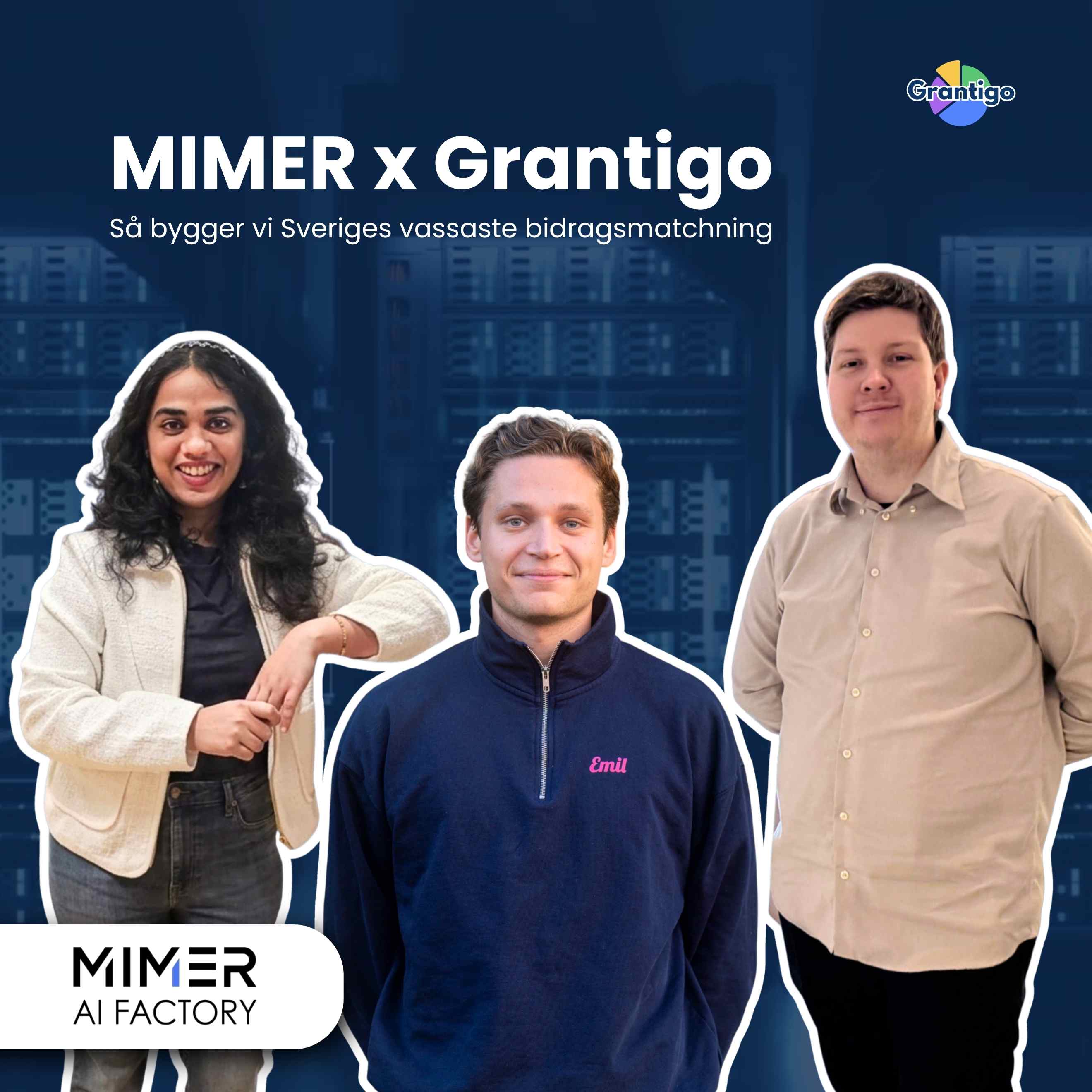 Grantigo och MIMER AI Factory – AI-bidragsmatchning